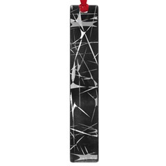 Black And White Splatter Abstract Print Large Book Marks by dflcprintsclothing