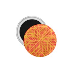 Orange/yellow Line Pattern 1 75  Magnets by LyleHatchDesign