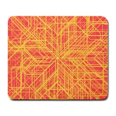 Orange/yellow Line Pattern Large Mousepads