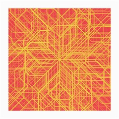 Orange/yellow Line Pattern Medium Glasses Cloth (2 Sides) by LyleHatchDesign