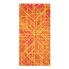 Orange/yellow Line Pattern Shower Curtain 36  X 72  (stall)  by LyleHatchDesign