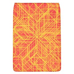 Orange/yellow Line Pattern Removable Flap Cover (l) by LyleHatchDesign