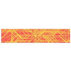 Orange/yellow Line Pattern Small Flano Scarf by LyleHatchDesign