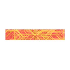 Orange/yellow Line Pattern Flano Scarf (mini) by LyleHatchDesign