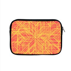 Orange/yellow Line Pattern Apple Macbook Pro 15  Zipper Case by LyleHatchDesign