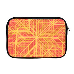 Orange/yellow Line Pattern Apple Macbook Pro 17  Zipper Case