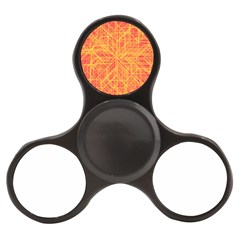 Orange/yellow Line Pattern Finger Spinner by LyleHatchDesign