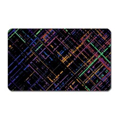 Criss-cross Pattern (multi-colored) Magnet (rectangular) by LyleHatchDesign