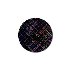 Criss-cross Pattern (multi-colored) Golf Ball Marker (4 Pack)