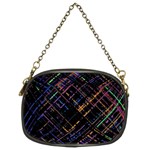 Criss-cross Pattern (multi-colored) Chain Purse (Two Sides) Front