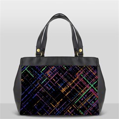 Criss-cross Pattern (multi-colored) Oversize Office Handbag by LyleHatchDesign