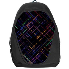 Criss-cross Pattern (multi-colored) Backpack Bag by LyleHatchDesign