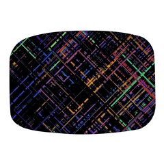 Criss-cross Pattern (multi-colored) Mini Square Pill Box by LyleHatchDesign