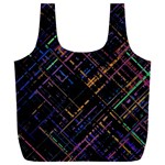 Criss-cross Pattern (multi-colored) Full Print Recycle Bag (XXL) Front