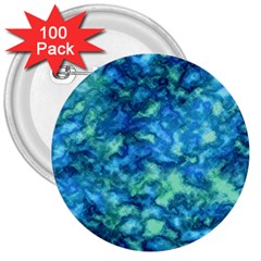 Deep Blues 3  Buttons (100 Pack)  by AlkaravanCreations