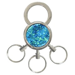 Deep Blues 3-ring Key Chain by AlkaravanCreations