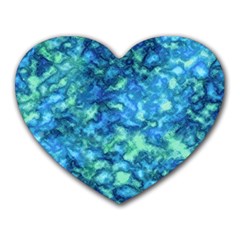 Deep Blues Heart Mousepads by AlkaravanCreations