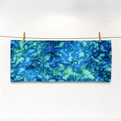 Deep Blues Hand Towel by AlkaravanCreations