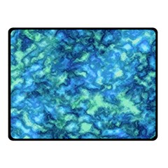 Deep Blues Fleece Blanket (small) by AlkaravanCreations