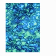 Deep Blues Large Garden Flag (two Sides) by AlkaravanCreations