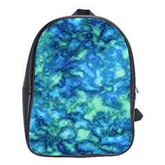 Deep Blues School Bag (xl) by AlkaravanCreations