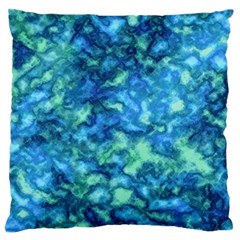 Deep Blues Standard Flano Cushion Case (one Side) by AlkaravanCreations