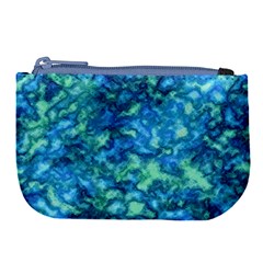 Deep Blues Large Coin Purse by AlkaravanCreations