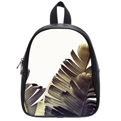 Vintage Banana Leaves School Bag (small) by goljakoff