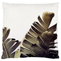 Vintage Banana Leaves Large Cushion Case (one Side) by goljakoff