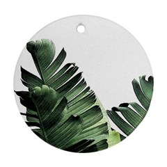 Banana Leaves Ornament (round) by goljakoff