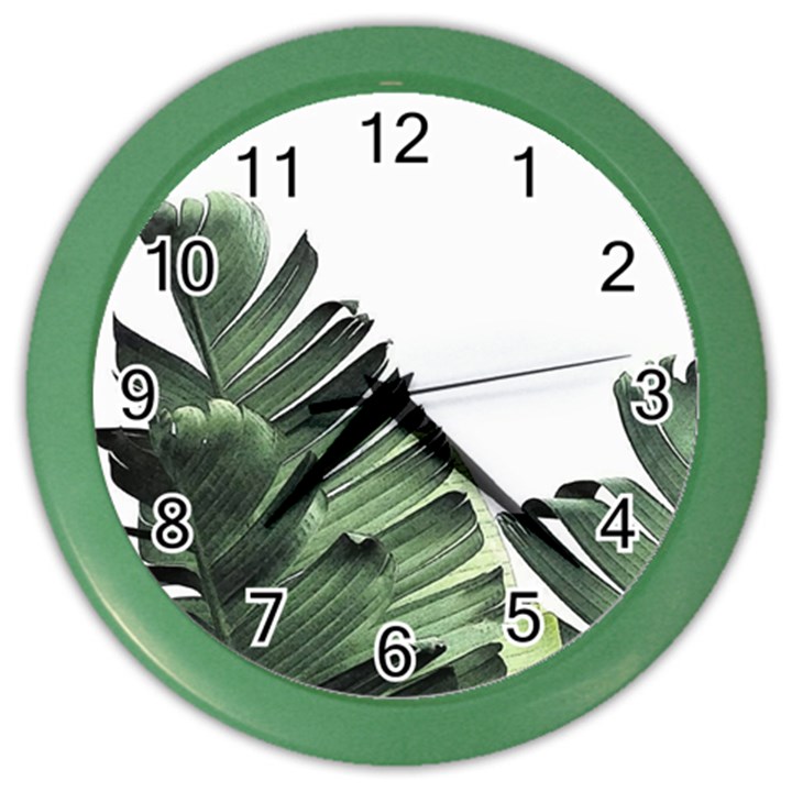 Banana leaves Color Wall Clock