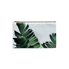 Banana Leaves Cosmetic Bag (small) by goljakoff