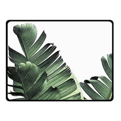 Banana Leaves Fleece Blanket (small) by goljakoff