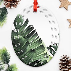 Banana Leaves Ornament (oval Filigree) by goljakoff