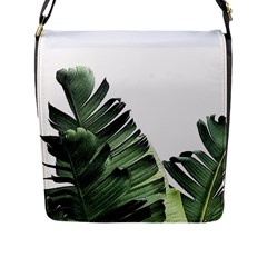 Banana Leaves Flap Closure Messenger Bag (l) by goljakoff