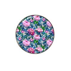 Pink Peonies Watercolor Hat Clip Ball Marker (4 Pack) by SychEva