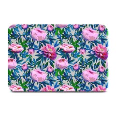 Pink Peonies Watercolor Plate Mats by SychEva