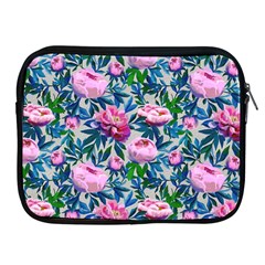 Pink Peonies Watercolor Apple Ipad 2/3/4 Zipper Cases by SychEva