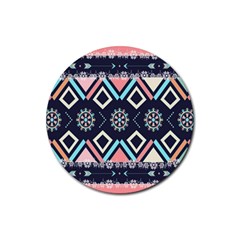 Gypsy-pattern Rubber Coaster (round)  by PollyParadise