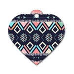 Gypsy-pattern Dog Tag Heart (One Side) Front