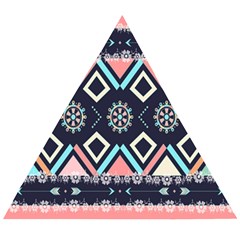 Gypsy-pattern Wooden Puzzle Triangle by PollyParadise