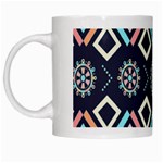 Gypsy-pattern White Mugs Left