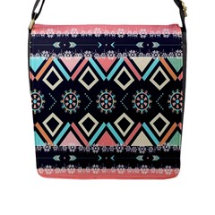 Gypsy-pattern Flap Closure Messenger Bag (l) by PollyParadise