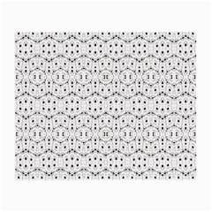 Modern Geometric Black And White Print Pattern Small Glasses Cloth