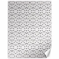 Modern Geometric Black And White Print Pattern Canvas 36  X 48 