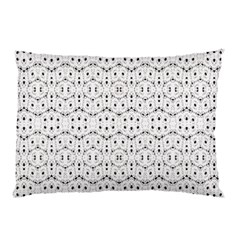 Modern Geometric Black And White Print Pattern Pillow Case by dflcprintsclothing