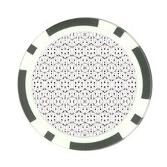 Modern Geometric Black And White Print Pattern Poker Chip Card Guard (10 Pack) by dflcprintsclothing