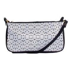 Modern Geometric Black And White Print Pattern Shoulder Clutch Bag by dflcprintsclothing