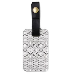 Modern Geometric Black And White Print Pattern Luggage Tag (one Side) by dflcprintsclothing