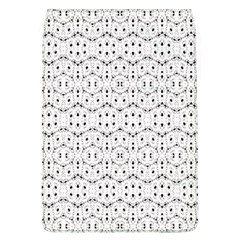 Modern Geometric Black And White Print Pattern Removable Flap Cover (l) by dflcprintsclothing